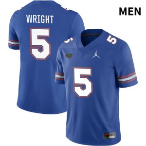 Men's Florida Gators #5 Nay'Quan Wright NCAA Jordan Brand Royal NIL 2022 Authentic Stitched College Football Jersey ARQ5562XS